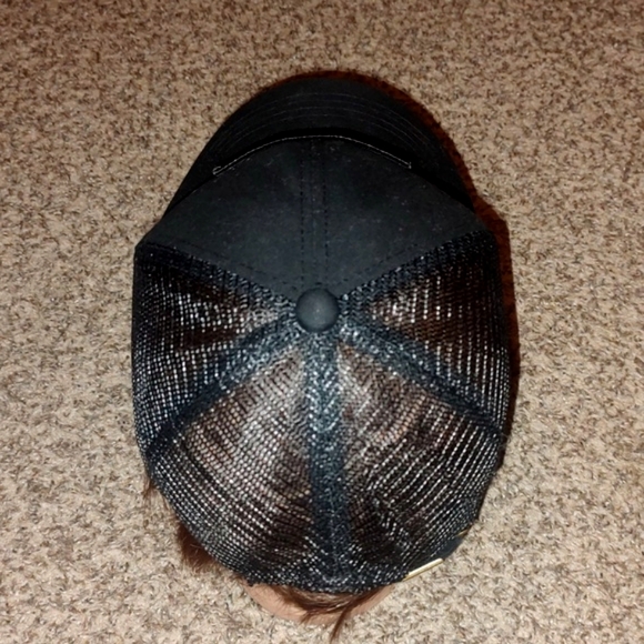 C.C.Filson Logger Trucker Mesh Strapback Cap Hat Black - Picture 4 of 10